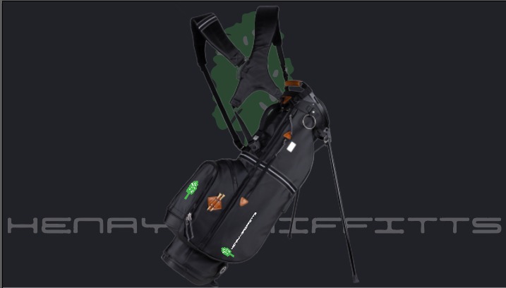 HENRY-GRIFFITTS Black Dual Strap Carry Bag