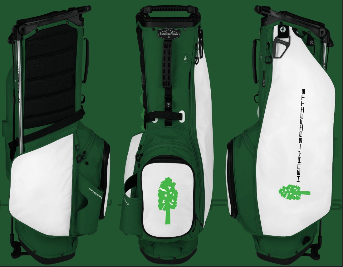 Henry-Griffitts Green/White Team Stand Bag